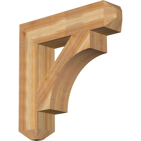 Ekena Millwork Westlake Craftsman Rough Sawn Bracket, Western Red Cedar, 6"W x 28"D x 28"H BKT06X28X28WTL04RWR